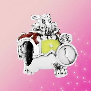 NWOT Disney White Rabbit Charm Alice in Wonderland Sterling Silver 925